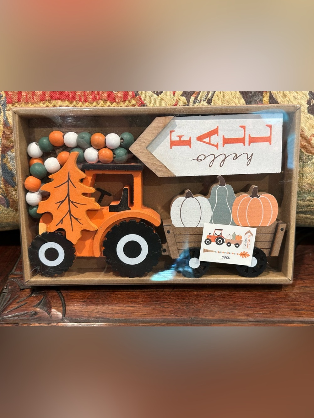 Fall Autumn Truck & Pumpkin Tier Tray Kit Tray Objects